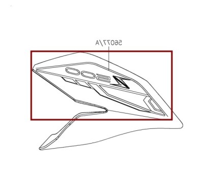 Pattern Shroud Right Outer Kawasaki Z500 56077-2575