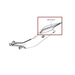 Autocollant Carénage Arrière Gauche Kawasaki Z500