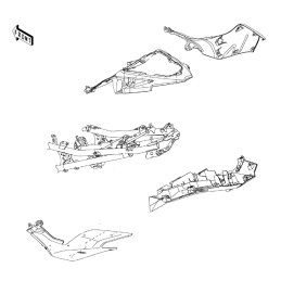 Carénage Arrière Droit Kawasaki Ninja 500