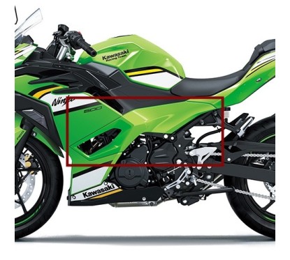 Carénage Centre Gauche Kawasaki Ninja 500 55028-0884-777