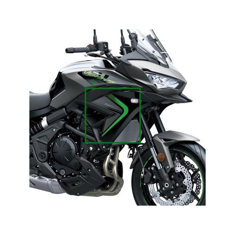 Autocollant Carénage Flanc Avant Droit Kawasaki Versys 650 GRIS 2025