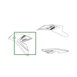 Sticker Cowling Side Front Left Kawasaki Versys 650 GRAY 2025