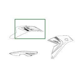 Autocollant Carénage Reservoir Droit Kawasaki Versys 650 GRIS 2025