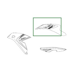 Pattern Cowling Tank Left Kawasaki Versys 650 GRAY 2025