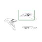Autocollant Carénage Reservoir Gauche Kawasaki Versys 650 GRIS 2025