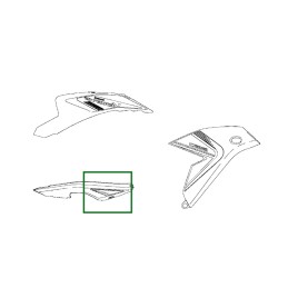 Pattern Cover Tail Right Kawasaki Versys 650 GRAY 2025
