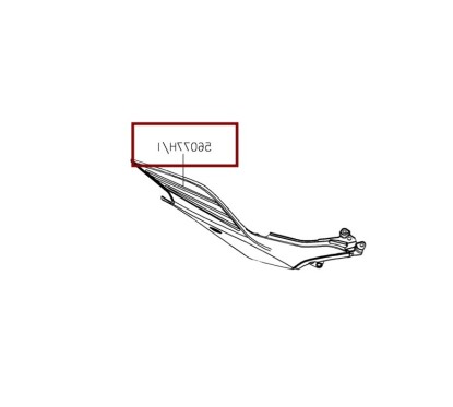 Autocollant Carénage Arrière Droit Kawasaki Ninja 500