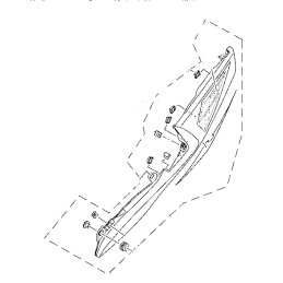 Carénage Arrière Gauche Yamaha YZF R3 / R25