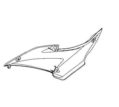 Carénage Central Droit Yamaha YZF R3 / R25