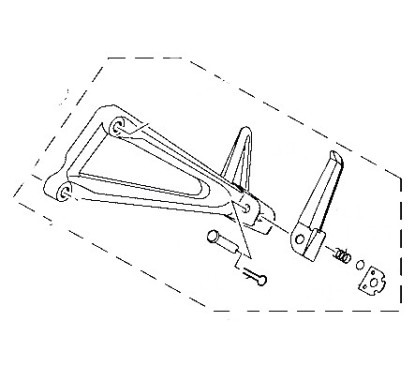 Platine Arrière Gauche Yamaha YZF R3 / R25