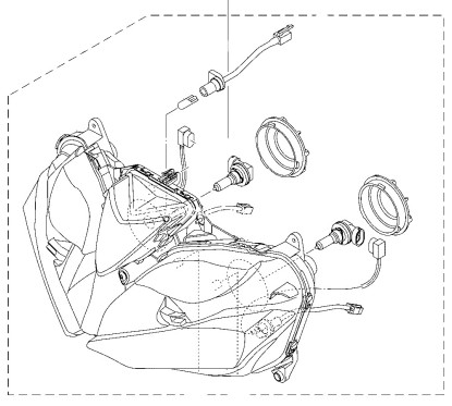 Phare Avant Complet Yamaha YZF R3 / R25