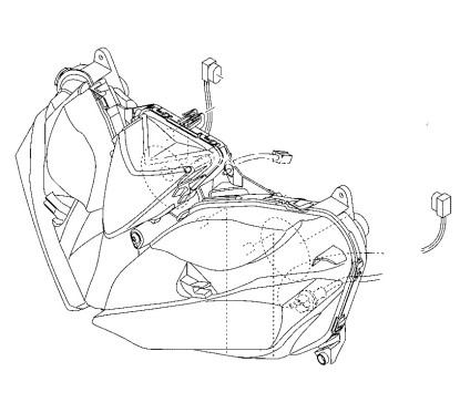 Headlight Unit Yamaha YZF R3 / R25