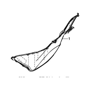 Plastique de Pied Droit Honda PCX 125/150 v3 2014 2015 2016 2017