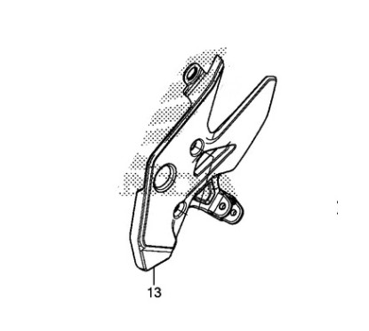 Holder Left Main Step Honda CB500X