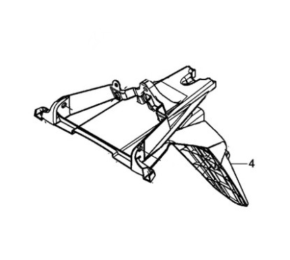 Garde Boue Arrière Support Plaque Honda PCX 125/150 v3 2014 2015 2016 2017