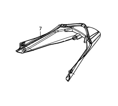 Couvre Plastique Eclairage Plaque Honda PCX 125/150 v3 2014 2015 2016 2017