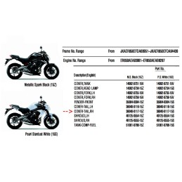 Rear Cover Right Kawasaki Er6n 650