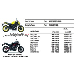 Couvre Reservoir Essence Kawasaki ER6n 650