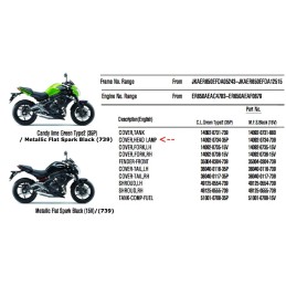 Cover Headlight Kawasaki Er6n 650