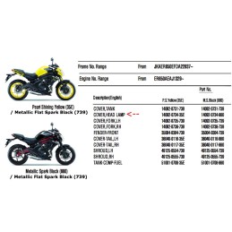 Carénage Phare Avant Kawasaki ER6n 650