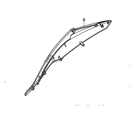 Rear Right Side Panel Honda PCX 125/150 v1 v2