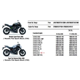 Ecope Flanc Avant droit Kawasaki ER6n 650