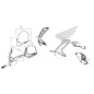 Parts under Windshield Honda Forza 300