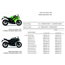 Couvre Reservoir Essence Kawasaki ER6f Ninja 650