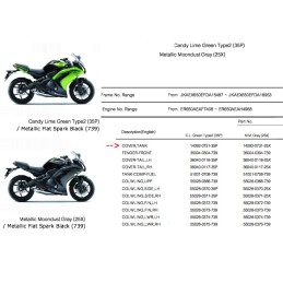 Cover Fuel Tank Kawasaki Ninja 650 Er6f