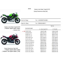 Couvre Reservoir Essence Kawasaki ER6f Ninja 650