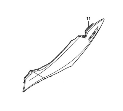 Flanc Arrière Gauche Honda PCX 125/150 v1 v2