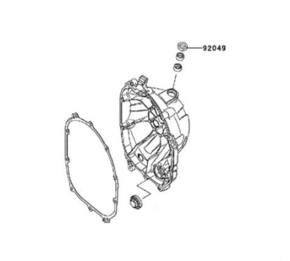 Seal Oil Cover Clutch Kawasaki Z800