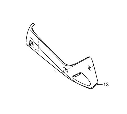 Cache Echappement Inférieur Honda Forza 300