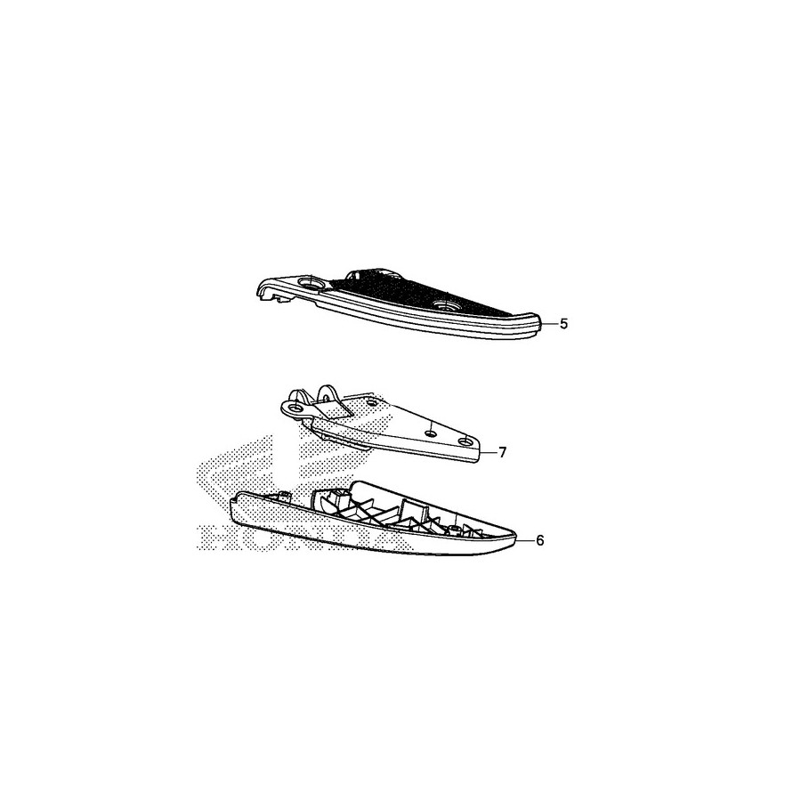Set Repose Pied Passager Gauche Honda Forza 300