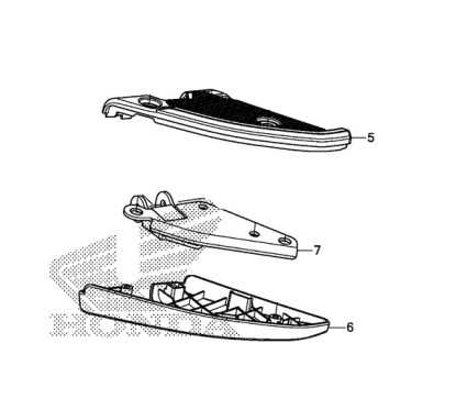Set Footrest Left Honda Forza 300