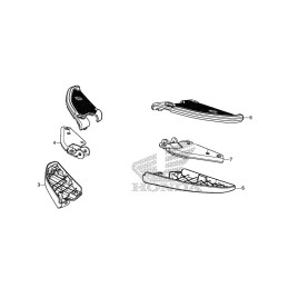 Set Repose Pied Passager Droit Honda Forza 300