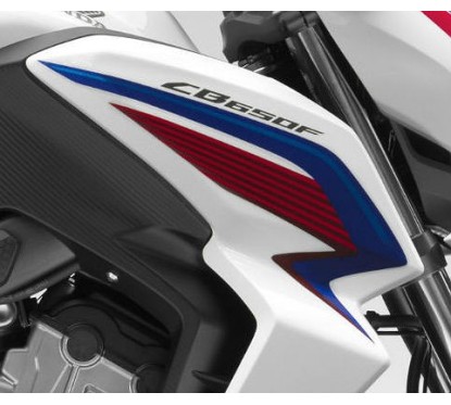 Stripe Shroud Right Honda CB650F TRICOLOR WHITE