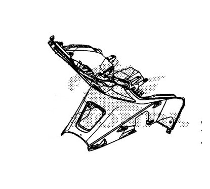 Plastique Bloc Central Honda Forza 300
