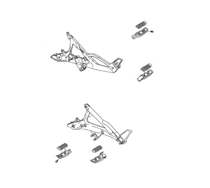 Vis Embout Repose Pied Avant Kawasaki ER6n 650 2009/10/11