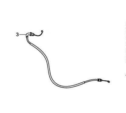 Cable B Throttle Lower Honda CBR 650F