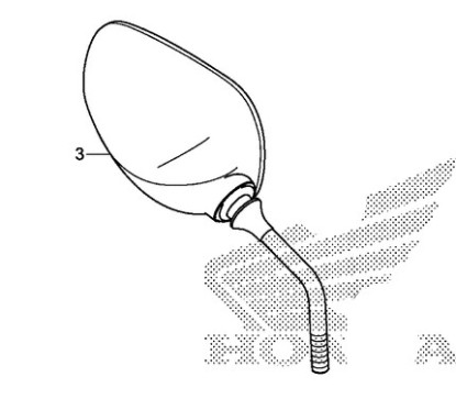 View Mirror Right Honda Forza 300