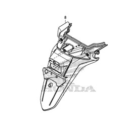 Garde Boue Arrière Support Honda Forza 300