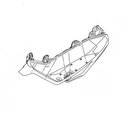 Board Footrest Left Yamaha NMAX