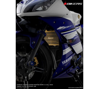 Grille Protection Radiateur Titane Bikers Yamaha YZF R15