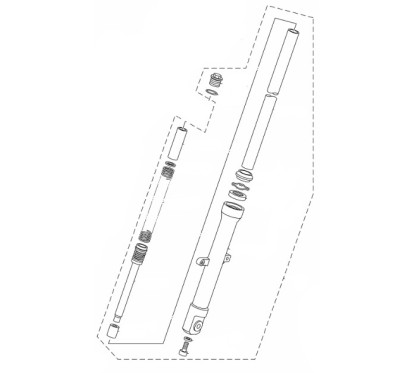 Fourche Avant Gauche Yamaha YZF R15