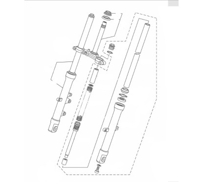Front Fork Right Yamaha YZF R15