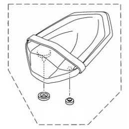 Tandem Rear Seat Yamaha YZF R15