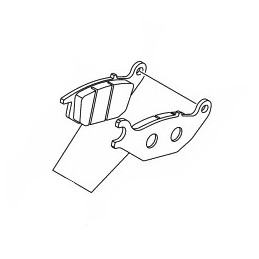 Kit Plaquettes Frein Arrière Yamaha YZF R15