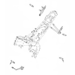 Repose Pied Arrière Droit Yamaha YZF R15