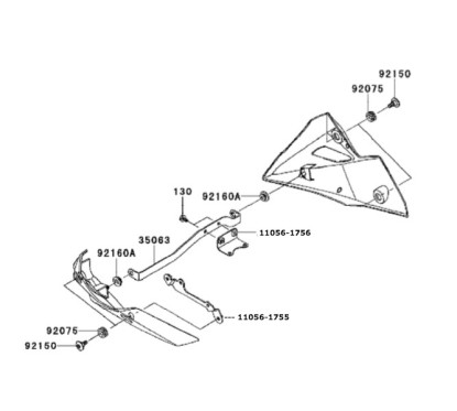 Kit Fixation Sabot Kawasaki Z800